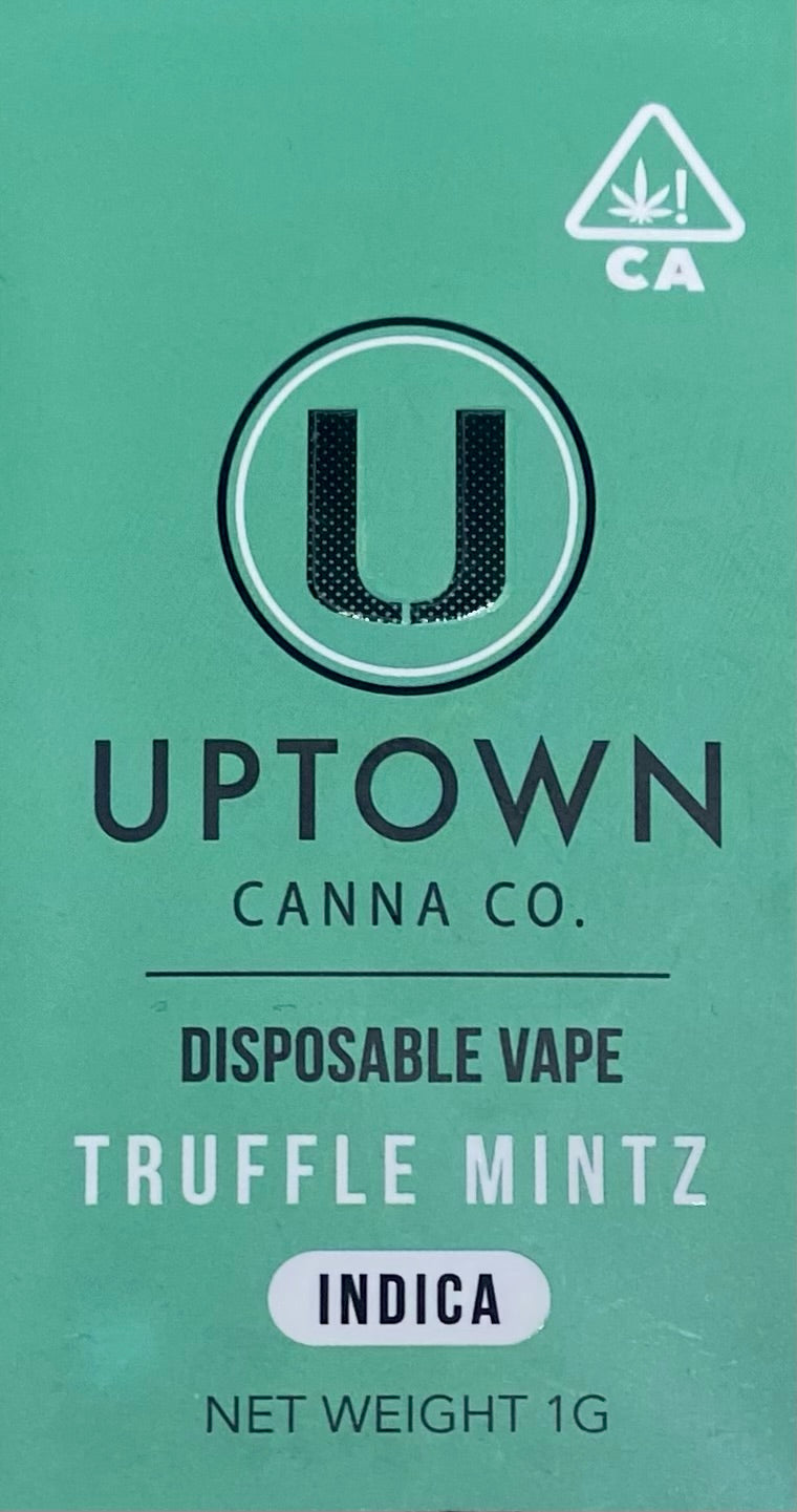 Uptown 1 Gram Disposable Indica Vape - Premium  from ZaZa New York - Just $40! Shop now at ZaZa New York